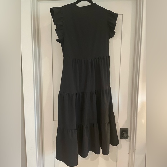 Entro Tiered Dress Ruffle Sleeve SMALL - Picture 3 of 5